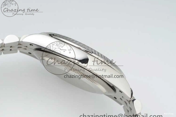 MiroTime 0425 DateJust 36mm SS DIWF 1:1 Best Edition 904L Steel Gray Dial Green Markers on Jubilee Bracelet SA Upgraded 2312